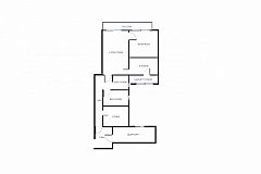 floor plan of the Ascot apartment in Barcelona for short term rentals