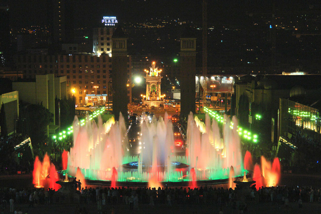 Magic Fountain Barcelona - best monuments in Barcelona