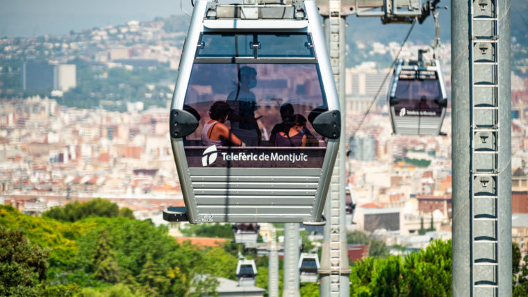what to do with kids in barcelona - montjuic cable car