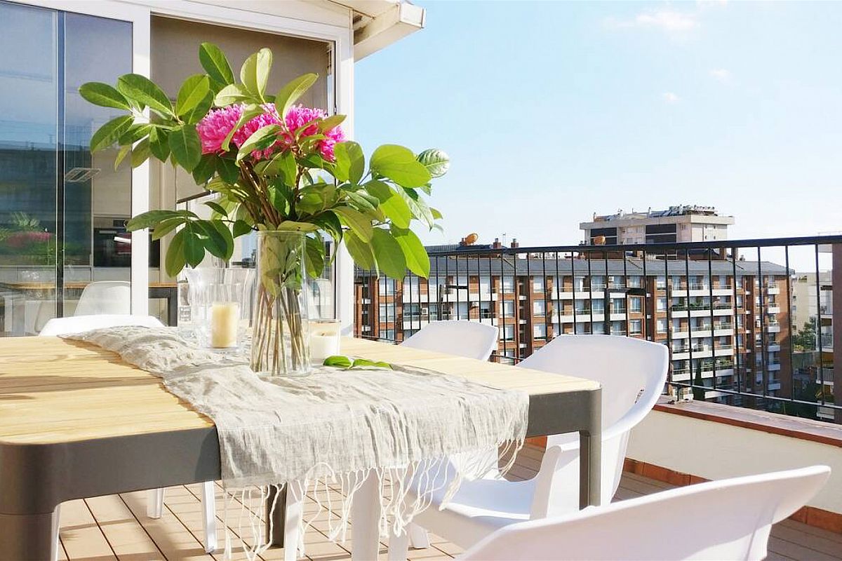 BIzflats serviced apartment penthouse in Barcelona, suited for corporate relocation.