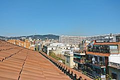views from the Jollie penthouse with Terrace in Les Corts Barcelona for monthly rentals